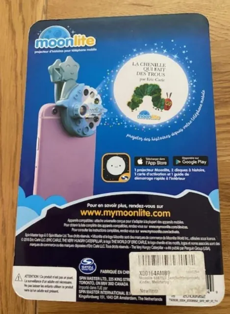 The Very Hungry Caterpillar Moonlite Story Book Phone Projector Pack IN FRENCH 2