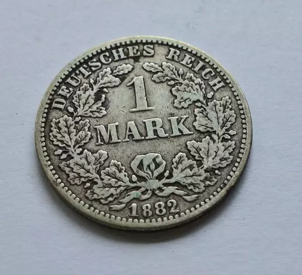 *TOP * 1 Mark 1882 G in SEHR SCHÖN Plus Kaiserreich Coin Jäger 9 Silber *selten*