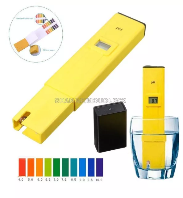 Digital PH Meter Water Tester Pen Pocket LCD Monitor Pool Aquarium Laboratory