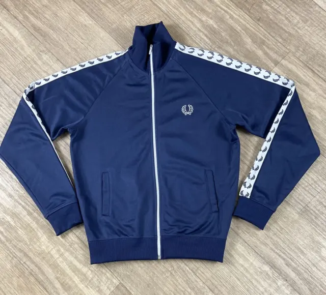 Fred Perry sportswear track jacket Blue Full Zip vintage Size S