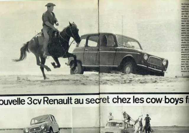 publicité Advertising  1222  1961  Renault 3 cv  Stes Maries-de-la Mer  4 pages