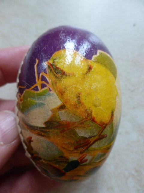Papp-Osterei Zum Befüllen – 15,5 Cm Große Osterdekoration Mit Küken-Motiv, Made In Germany