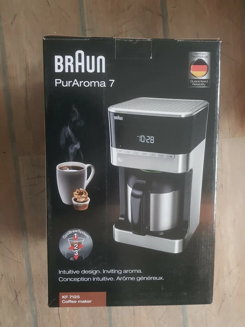 Braun PurAroma7 KF7125 Kaffeemaschine mit Thermoskanne 1000 W Kaffeeautomat NEU