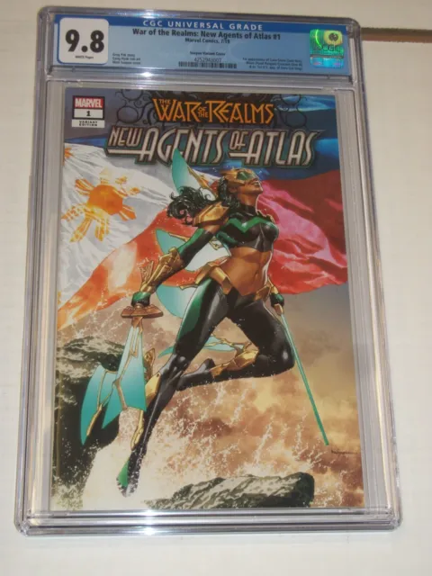 WAR OF THE REALMS NEW AGENTS OF ATLAS #1 (2019) CGC 9.8 Suayan Odyssey Variant