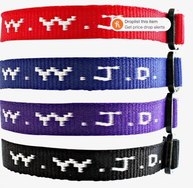 WWJD-12 Pack Bracelets ''What Would Jesus Do'' Men-Women Fundraiser Wristbands