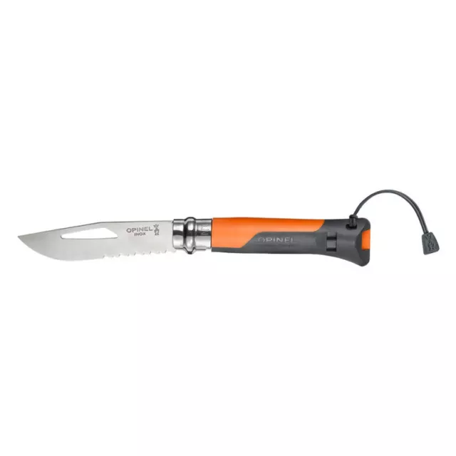 Couteau De Poche Multifonctions Opinel Outdoor N°8 Orange Collection Militaire