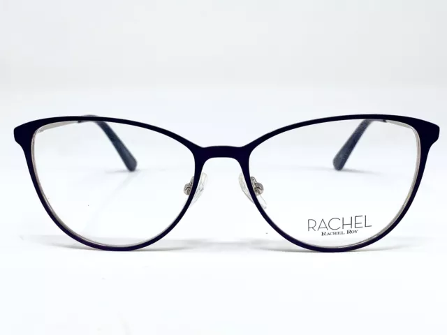 New RACHEL ROY Jovial Purple/ SIlver Womens Eyeglasses Frame 53-16-140