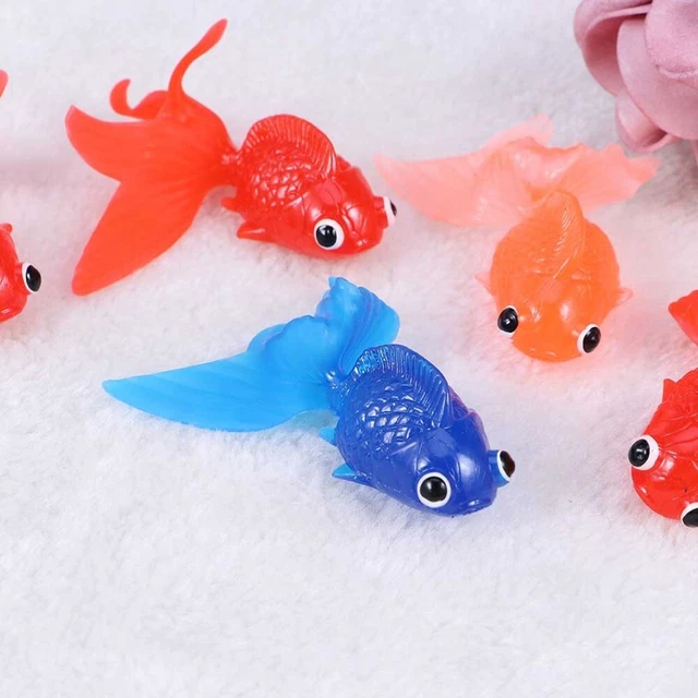 48 PCS / Set Life Lifeke Goldfish Toy Funny Goldfish Model Set Party Favors