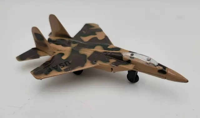 Vintage Die-cast F-15 Eagle USAF Metal Fighter Jet Airplane