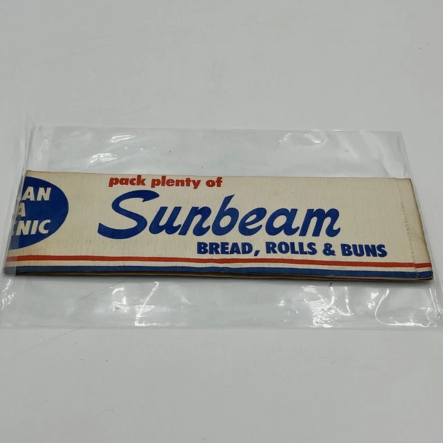 Sunbeam Sandwich Bread Uniform Paper Hat Advertising Soda Jerk Hat Vintage