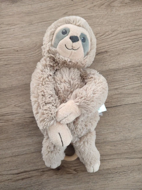 doudou peluche singe paresseux beige marron TEX 32cm MUSICAL
