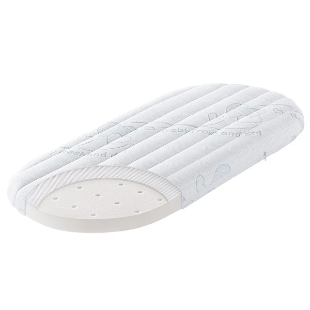 Julius Zöllner Matratze für Stubenwagen oval 70 x 37 x 4,5 - Traumfänger AIR TOP