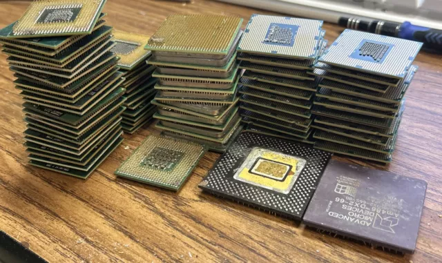 Lot  Computer  Mixed CPU for scrap gold recovery