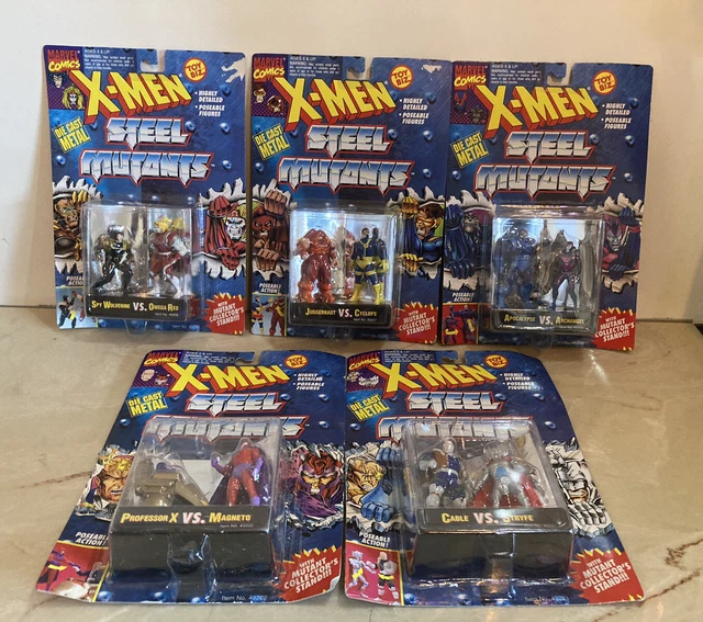 Lot 5 X Men Steel Mutants Sealed New 1994