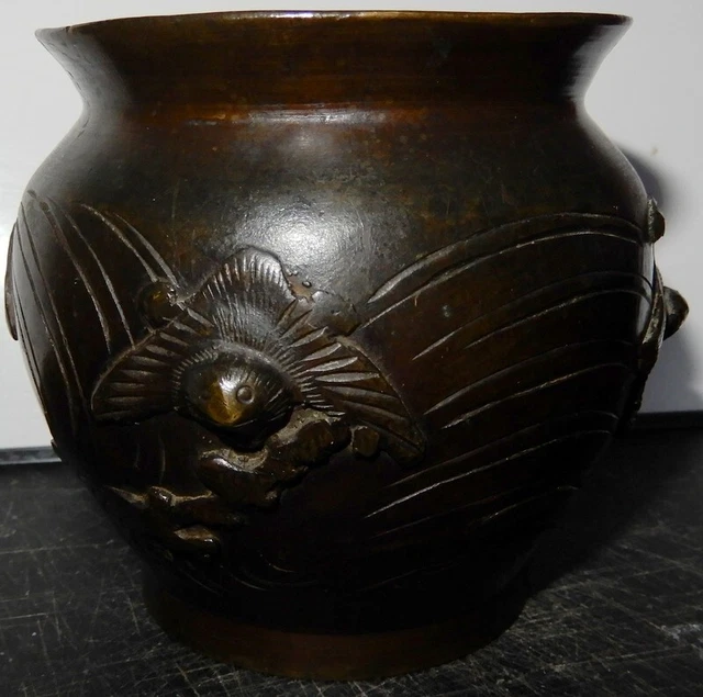 Vase En Bronze Olivier St Honoré Paris – Décor D'oiseau – Objet D'art