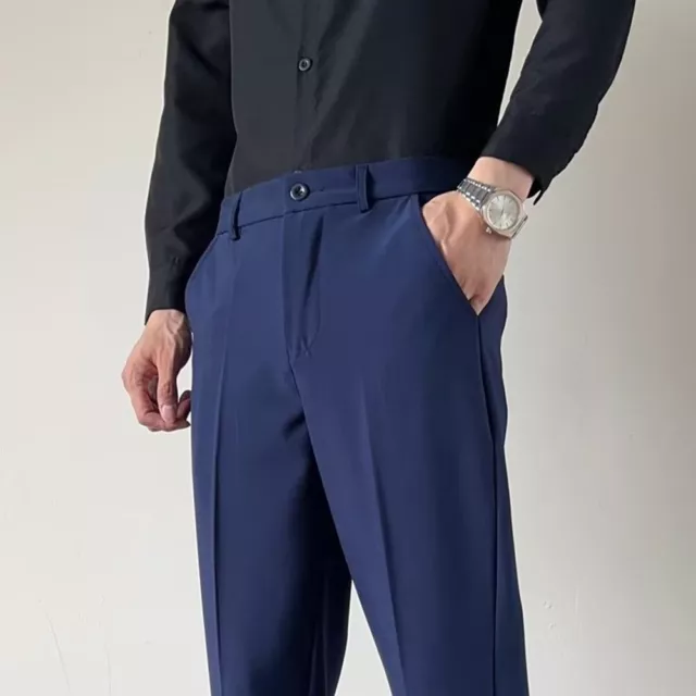 Mode coréenne classique pour pantalon homme pantalon au-dessus de la cheville b