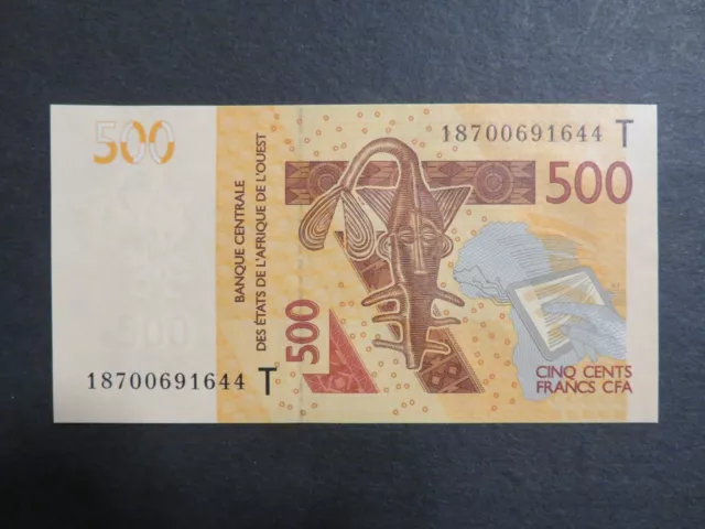 Westafrikanische Staaten (T) Banknote 500 Francs 2012 kassenfrisch (UNC)