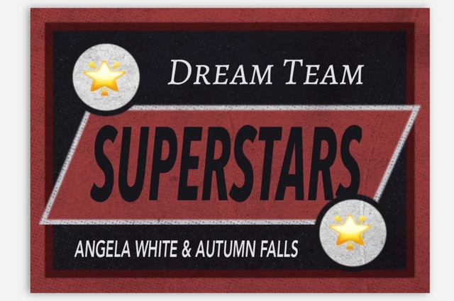 ANGELA WHITE & Autumn Falls Dream Team Series HOT CUSTOM MADE RETRO STYLE CARD £7.63 - PicClick UK