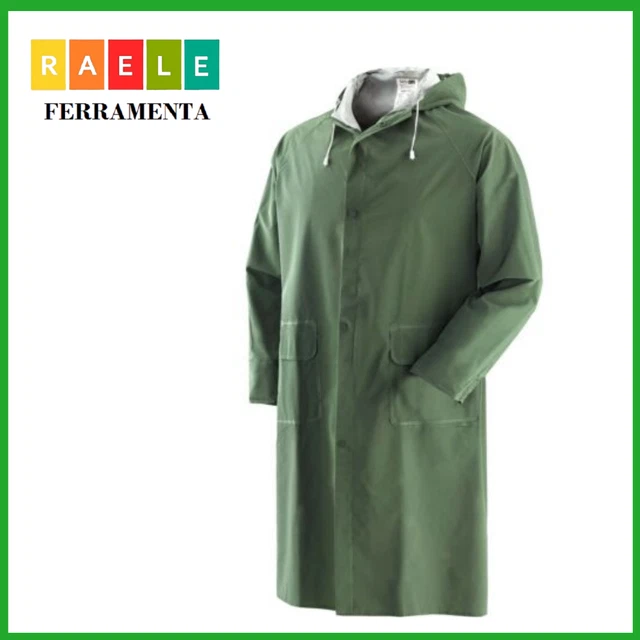 CAPPOTTO IMPERMEABILE UOMO Lungo da Lavoro Atipioggia Giacca Anti Pioggia  Verde EUR 37,92 - PicClick IT