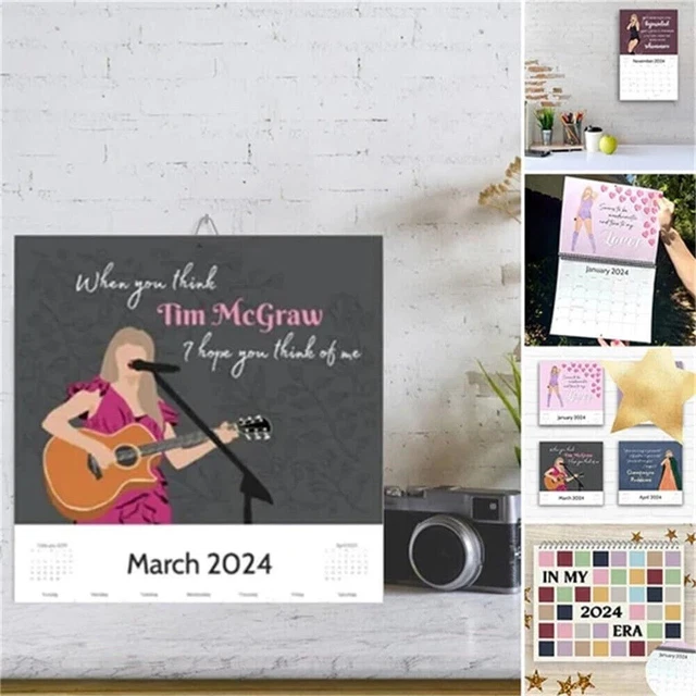 ERAS TOUR CALENDAR 2024 Music Posters Album Cover Poster Wall Art