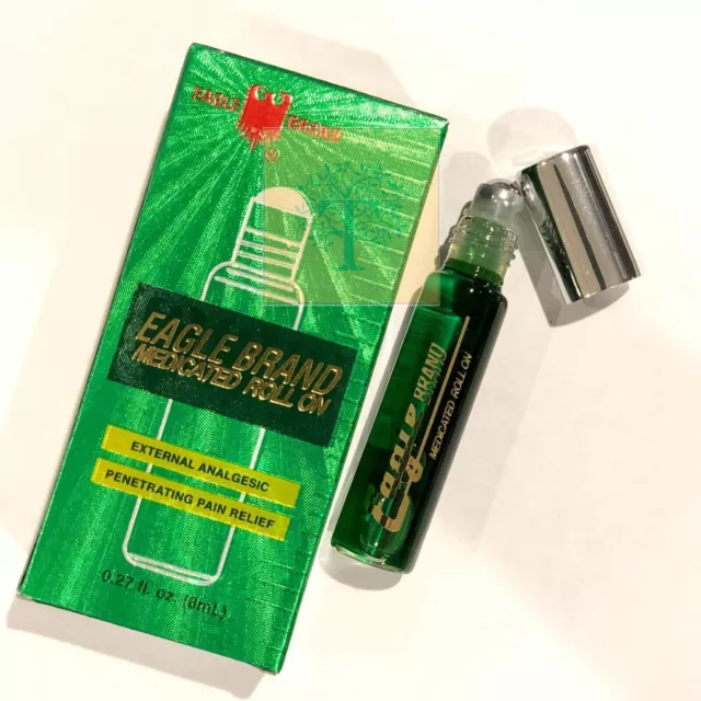 Botella de aceite medicado Eagle Brand 0,27 oz/8 ml -Dau Xanh Con O