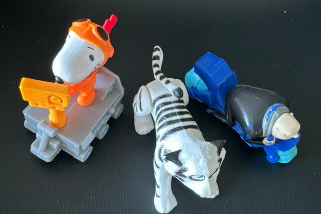 Misto Pacchetto Mcdonalds Giocattoli di Pasto Felice Oggetti da Collezione. 3x