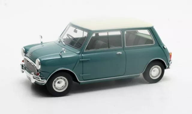 Austin Mini Cooper MK1 Blue/White 1961-1963,  1:18 scale Resin Cult Models