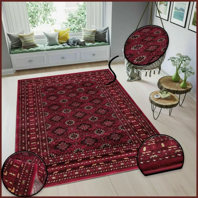 Non Slip Traditional Rug Bedroom Living Room Modern Heavy Large Carpets Runner