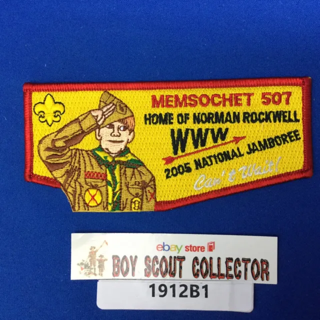 Boy Scout OA Memsochet Lodge 507 2005 National Scout Jamboree Pocket Flap Patch