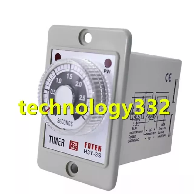 1PC NEW FOTEK Timer H2Y-60S 220VAC #LM