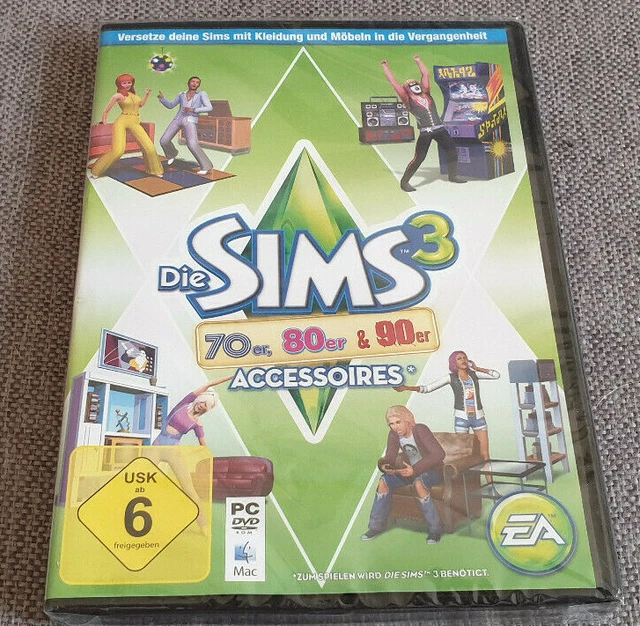 PC GAME THE Sims 3 70s 80s 90s Stuff Expansion Pack New Euro Versio ...