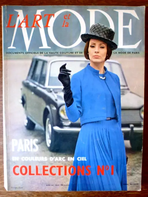 L'ART et la MODE Marzo 1965 Haute couture,moda di Parigi Lanvin,Dior,Nina Ricci