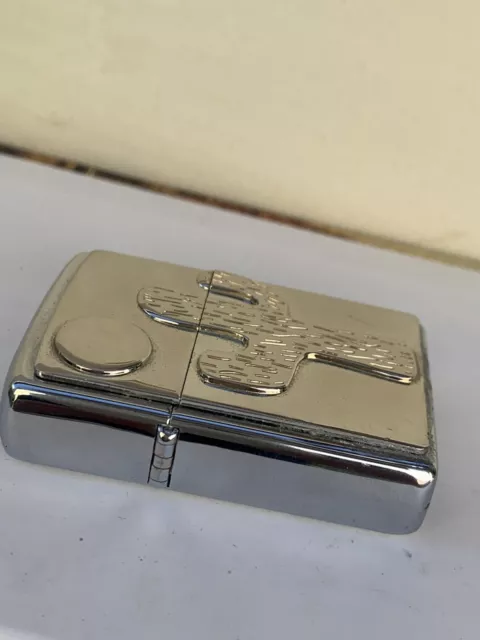 Zippo Lighter Southwest Series Cactus Sun Silver/Silver New 1995 Megarare 3