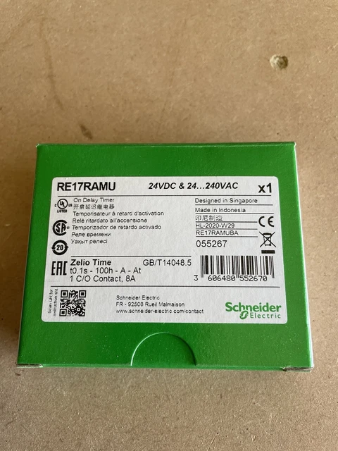 SCHNEIDER TELEMECANIQUE 24V DC ON Delay Timer Relay RE17RAMU £20.00 ...