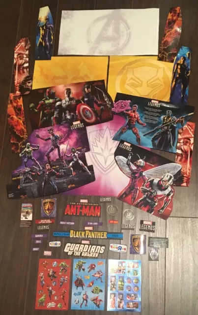 Lote de Arte de Marvel Libro de recortes Diario basura Obras de arte Marvel Legends Pegatinas