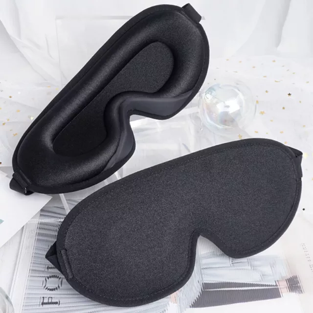 3D Travel Silk Eye Mask Sleeping Soft Padded Shade Cover Rest Relax BlindfoEL