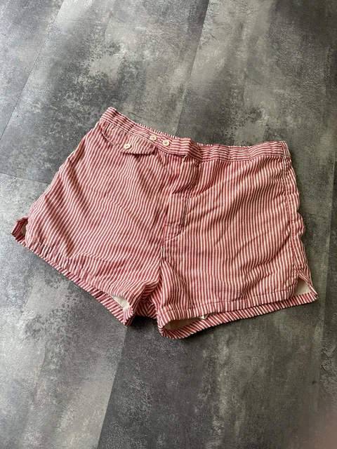 vintage 60s CHRISTIAN DIOR Monsieur Swim Trunks Bathing Suit Mens Sz Sm