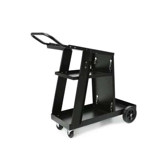Carrello Per Saldatura Mobile Trasporto Saldatrice 3 Ripiani Porta Bombola Geko