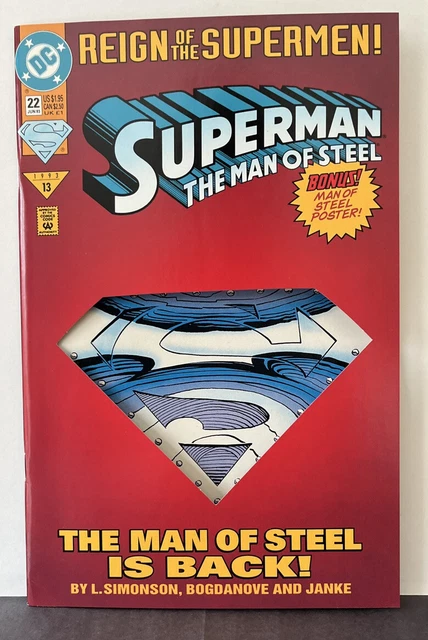 Reign Of The Superman: The Man of Steel #22 Jun 1993 13 DC Comics No. 2 Colors