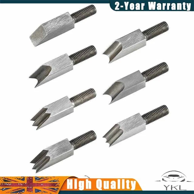 7 Cutter Heads Chamfer Plane Woodworking Edge Corner Flattening Hand Planer Tool
