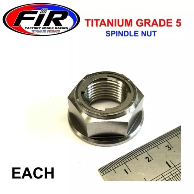 Kawasaki H2 Mach IV KH750 Triple Titanium Rear Axle Nut GR5 Wheel Spindle Race