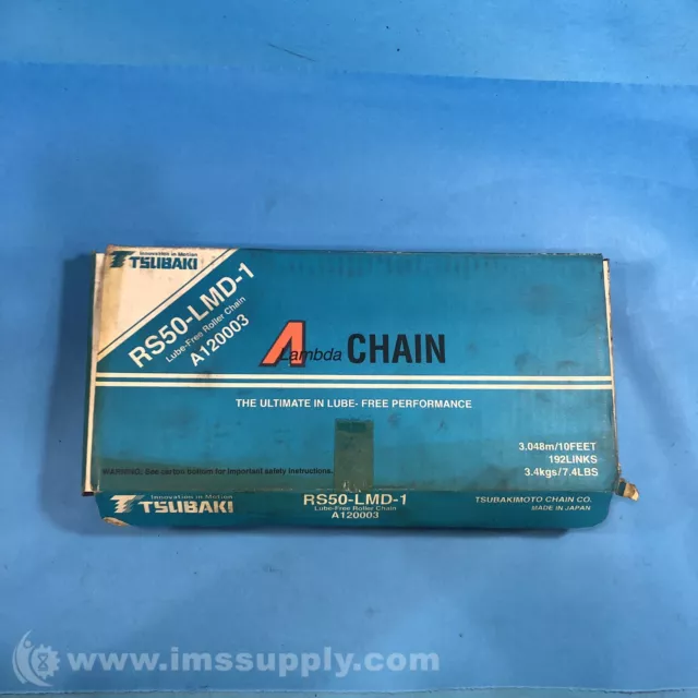 Tsubaki Chain Co. RS50-LMD-1 Lube-Free Roller Chain FNOB