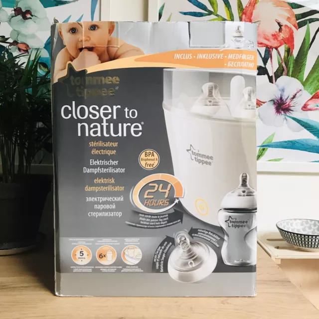 Tommee Tippee 423585 Closer to Nature Sterilizzatore per Microonde Set tiralatte