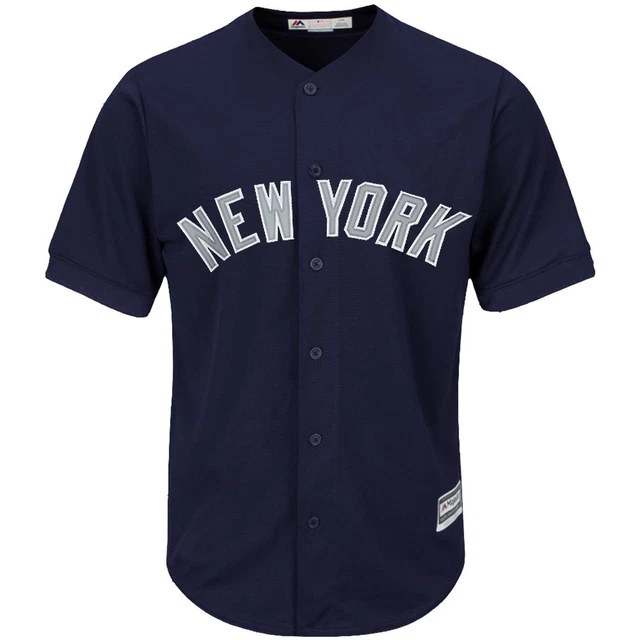 MLB Baseball Maillot New York Ny Yankees Marine Remplaçant Cool Base Majestic