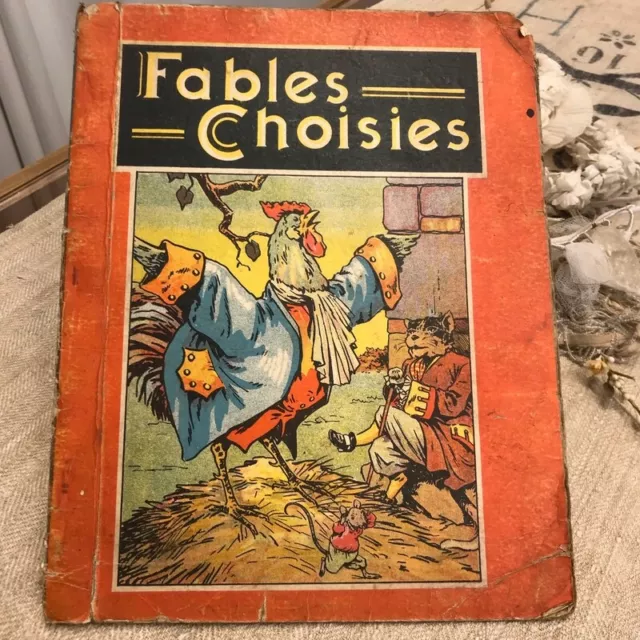 Fables Choisies Fables De La Fontaine Lemainque Scolaire 1937 Belgique Liège