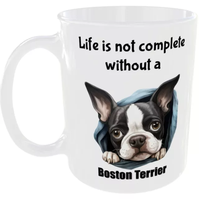 Boston Terrier Mug Funny Dog Owner Gift Coffee Cup Pet Breed Friend Canine Breed