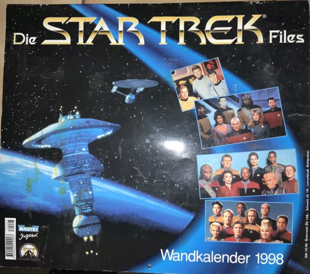 Jahreskalender "Die Star Trek Files" Wandkalender 1998 Bilder Stars Beschreibung