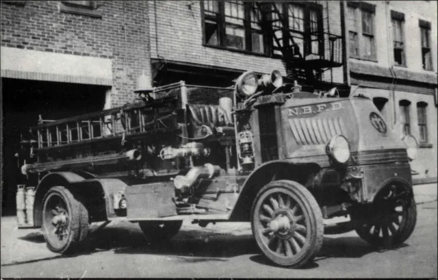 New Brunswick NJ 1923 Mack AC Fire Engine Reserve Engine 2 Vintage Postcard