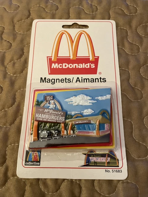 Vintage McDonald's Retro Restaurant 15 cent Hamburgers Sign Magnet #51683