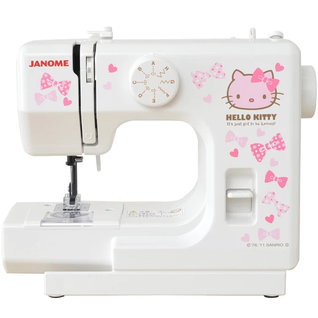 Janome Hello Kitty Compact White Sewing Machine KT-W Import  KT-W 4901610903780